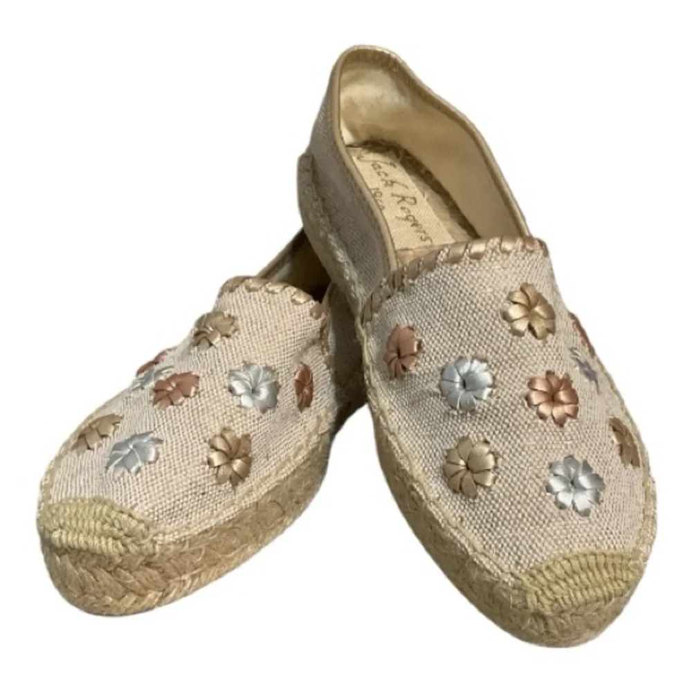 Jack Rogers Natural Palmer‎ Espadrille Size 7.5